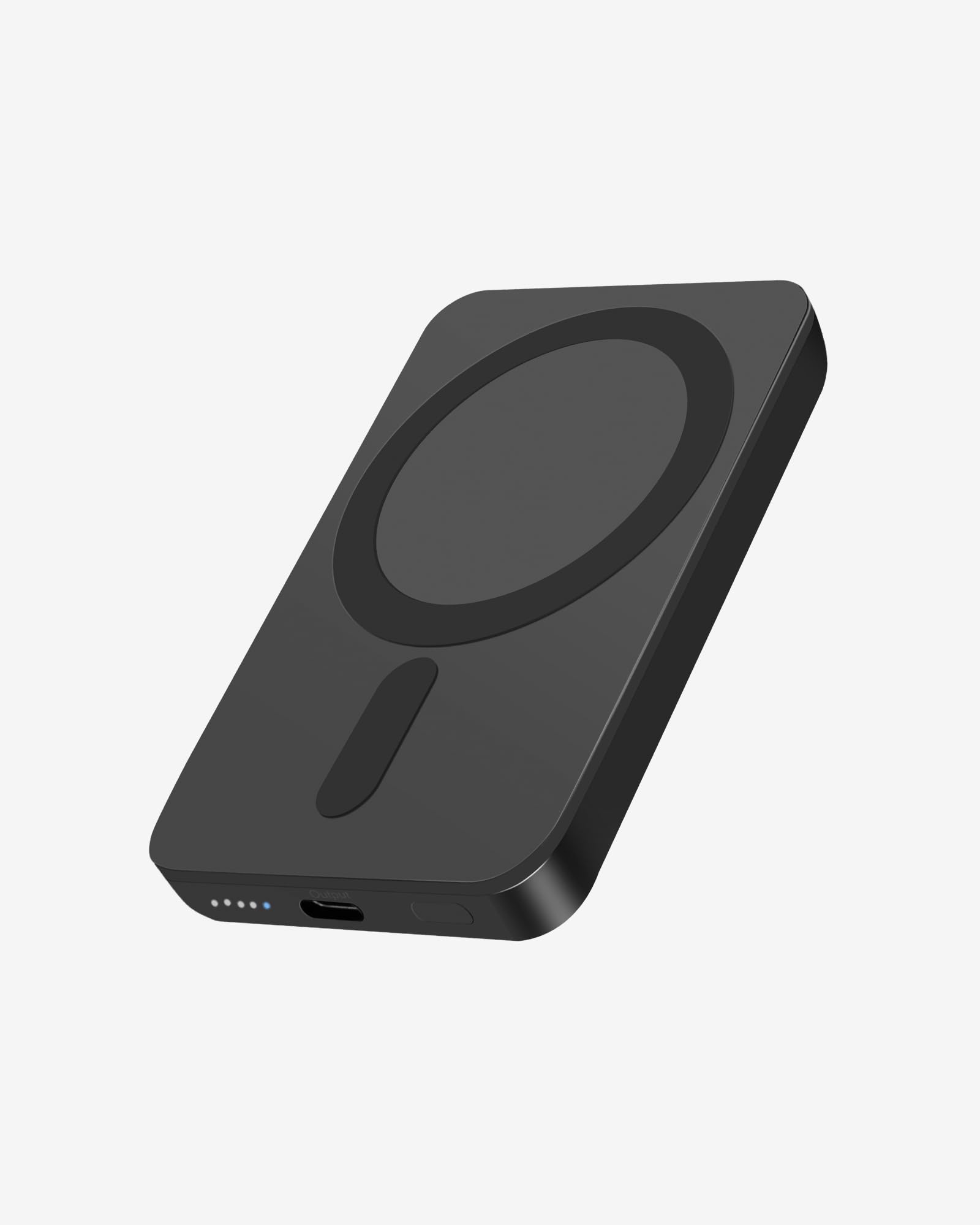 Miady Mini MagSafe-Compatible Portable Charger, 5000mAh 5W Compact Magnetic Power Bank for iPhone 16/15/14/13/12, 12W USB-C Charging Battery Pack