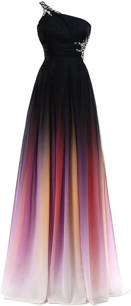 HTYS 2016 Gradient Color Prom Evening Dress Beaded Ball Gown HY084