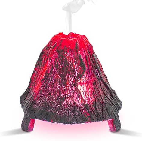 Air Humidifier Poscoverge Mini Volcano Essential Oil Diffuser 90ml Capacity with Adjustable Mist Mode Waterless Auto Shut-off and 7 Color Night-Light Changing for Office Home Bedroom Yoga