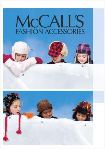 McCall's Patterns M6665 Children's/Boys'/Girls' Hats and Mittens Sewing Template