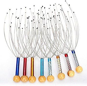 Head Neck Scalp Massager //Pack of 6 | // Colors Vary // Supports Deep Relaxation, Perfect For Everyone - mekarts