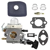 C1M-S261B Carburetor with Primer Bulb Fuel Filter Air Filter Spark Plug for STIHL SH56 SH56C SH86 SH86C BG86 BG86CE BG86Z BG86CEZ Blower 4241 120 0616