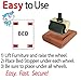 Bed Stopper/Furniture Stopper (4 Pieces) by iPrimio®, Universal Design fits Most Wheels, Solid Rubber Bed Frame Wheel Stoppers, Won't Scratch/Leave Marks on Floors. Patent Pending.