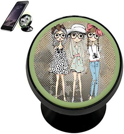 Vehicle Phone Mount Fashion Girls Holder Magnetic Universal Cradle Stand Car Dashboard Mount Strong Magnets Cell Phone Kits Women Men