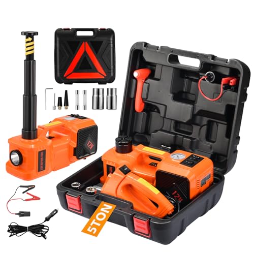 Electric Car Jack Kit 5 Ton 12V Floor Jack Portable Hydraulic Car