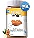 Naturally More Almond Butter - 100% All Natural Nut Butters - Finely Roasted - Probiotics - Heart Healthy - Flax - Gluten Free - Peanut Free - Vegan 16 oz.