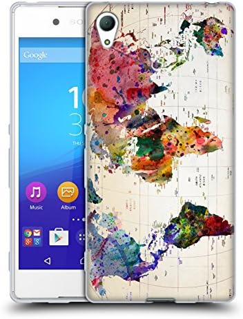 Official Mark Ashkenazi Map Of The World Pop Culture Soft Gel Case for Sony Xperia Z3+ / Z3 Plus / Z4
