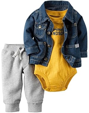 Baby Boys 3 Pc Sets, Denim