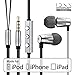 GGMM Alauda Lifetime Hassle Free Warranty Light Weight & Sporty In Ear Noise Isolating Metal Earbuds Headphone w/ Tangle-Free Cable, 3-Button Remote, Volume Control& Mic. Compatible all Apple product