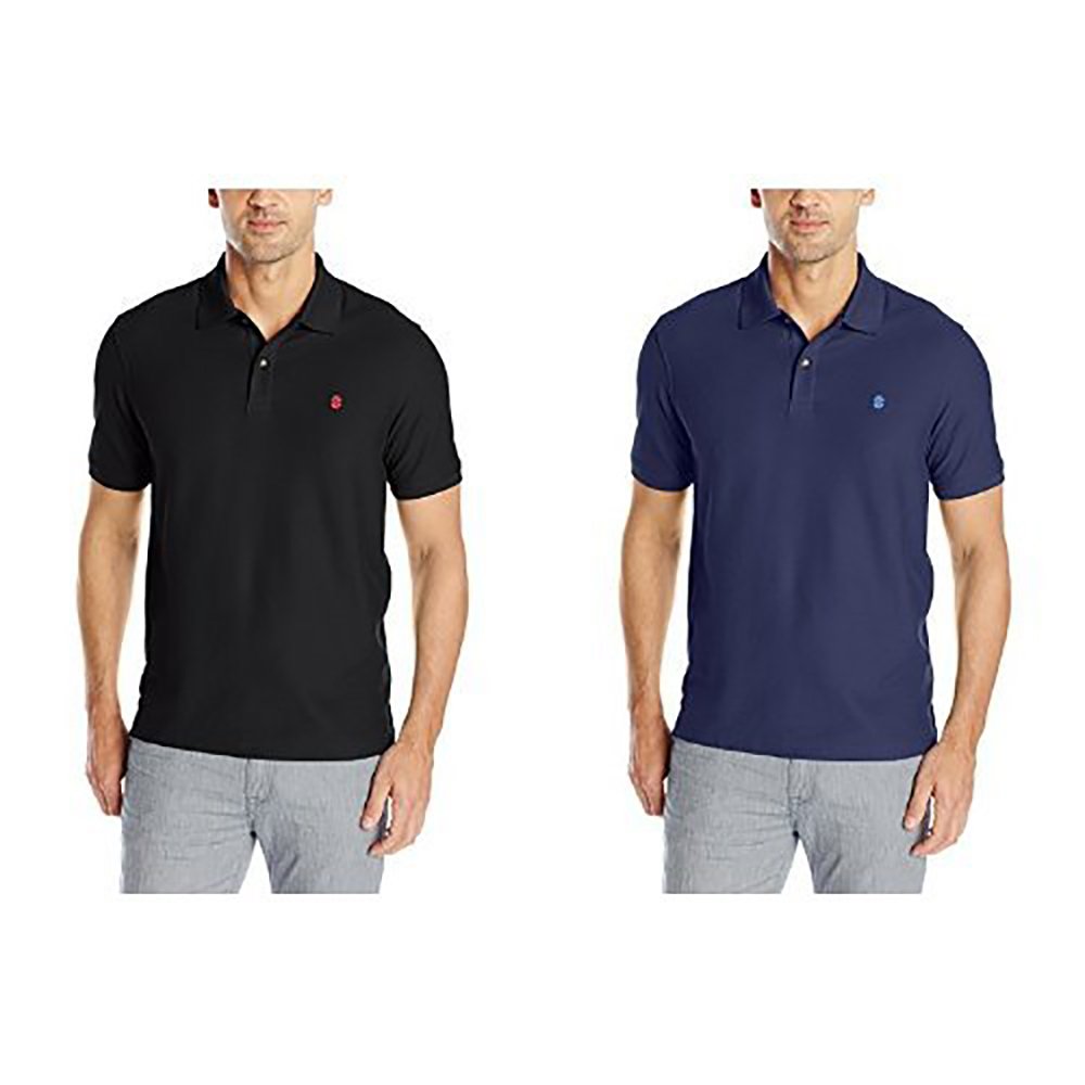 IZOD Men's Advantage Performance Solid Polo Black