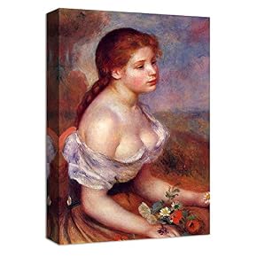 Young Woman by Pierre Auguste Renoir Home Artwork...