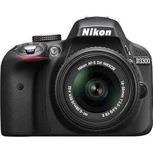 Nikon D3300 24.2 MP CMOS Digital SLR with Auto Focus-S DX NIKKOR 18-55mm f/3.5-5.6G VR II Zoom Lens (Black)