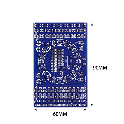 CloverUS Rotating Flashing LED Components Soldering Practice Board DIY Set Training Suit Skill Training Tool Electronic Circuit Suit - Thumbnail 2