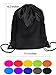 Shappy 10 Pieces Drawstring Bag Sack Pack Cinch Tote Kids Adults Storage Bag for Gym Traveling (10 Colors)