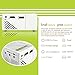 WEILIANTE Mini LED HD Projector Home Theatre Cinema Video Projector Connection with iPhone Android iPad Tablet for Home Outdoor Available via AV/VGA/USB/SD/HDMI Input (White)