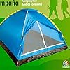 Aktive 52550 tent Dome 2 personen, meerkleurig, 200 x 120 x 100 cm