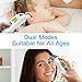 MIBEST Forehead and Ear Thermometer (2-in-1) - Digital Medical Baby, Kids, and Adult Infrared Thermometer - Child Temporal Thermometer with Fever Alert - 2 in 1 in Ear Temperature Thermometer
