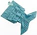 Hughapy Knitted Mermaid Tail Blanket for Adults Teens, Crochet Snuggle Mermaid,All Seasons Seatail Sleeping Blanket (71