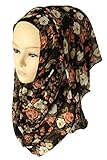 Ababalaya Women's Chiffon Floweral Hijab