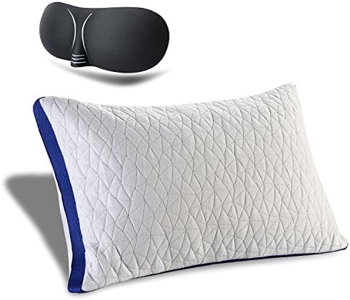 Babymommy Bamboo Shredded Memory Foam Pillow sleep mask Pillows for Sleeping Bed Pillow for Side Sleeper Warm memory slow rebound protect neck pillow -Queen