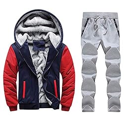 Men's Winter Fleece Tracksuit Lightweight Soft