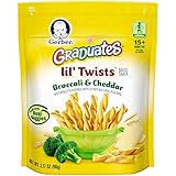 Gerber Graduates Lil Twists Crackers, Broccoli and Cheddar, 3.17 Ounce