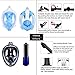 HEETA Snorkel Mask 2.0 Version 2018 New Foldable 180° Full Face Snorkel Mask Panoramic View with Camera Holder, Anti-Fog Anti Leak Easy Breath Dry Snorkel Mask for Adults Kids, (White & Blue S/M)