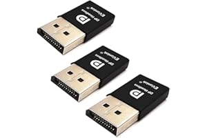 EVanlak DispalyPort Headless Ghost Display Emulator for PC 4K DP Dummy Plug (fit Headless 1080@60Hz-3840x2160@17hz)-3Pack