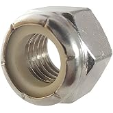 Fastenere Nylon Insert Hex Lock Nuts - 5/8"-18 Stainless Steel 18-8, Plain Finish, Corrosion-Resistant, Durable Hardware Nuts for Secure Fastening, Locking Nut, (5-Pack)