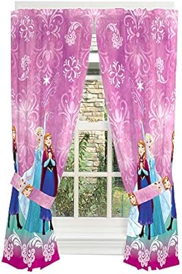 Disney Window Curtain Panels With Tie Backs Mu495c Dark Purple