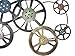 Bellaa 21833 Metal Wall Art Movie Reel Hollywood Gifts Artist Director 39 inch Abstract Modern Contemporary Geomentry Industrial Gear Steampunk Home Decor