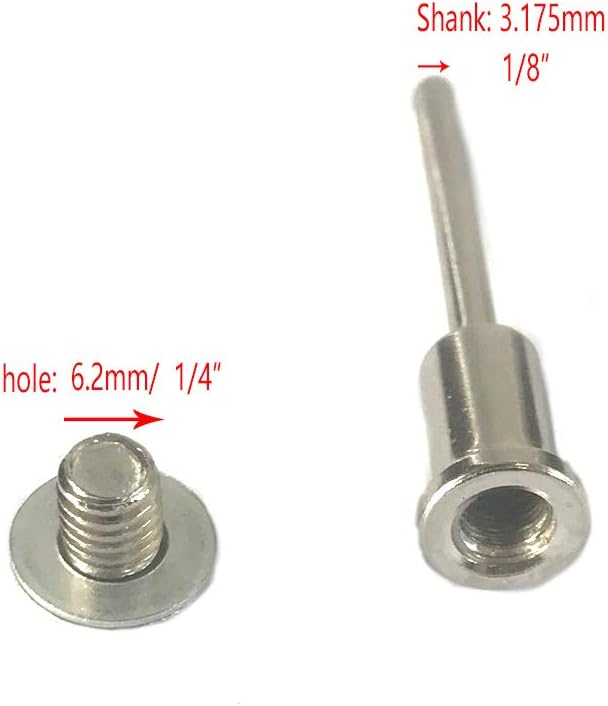 Preamer 6pcs 1/8" Shank Arbor Cut-off Wheel HSS Mandrel Holder Compatible with Most Rotary Tool Accessory Bit - Image 3
