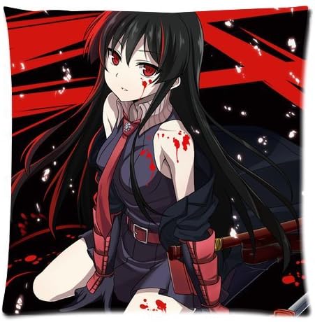 Amazon 卸売ソフトコットン枕カバー印刷アニメアカメが斬るcool Tatsumiアカメand Mine画像装飾クッションカバー2 Sides 18 X 18 1 枕 抱き枕 オンライン通販