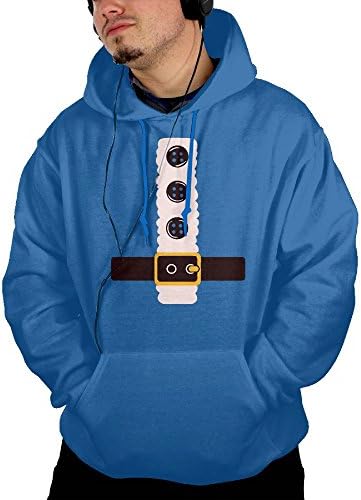 Mens Christmas Funny Apparel Leisure Particular Hoodie Hooded Sweatshirt Size M RoyalBlue