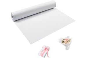 PONGHEI White Wrapping Paper Roll 30"x 1200" Craft Paper Roll for Drawing Painting Art Supplies, White Paper for Easel Poster Bulletin Board, Kraft Paper Roll for Packing Moving, Gift Wrapping Christmas