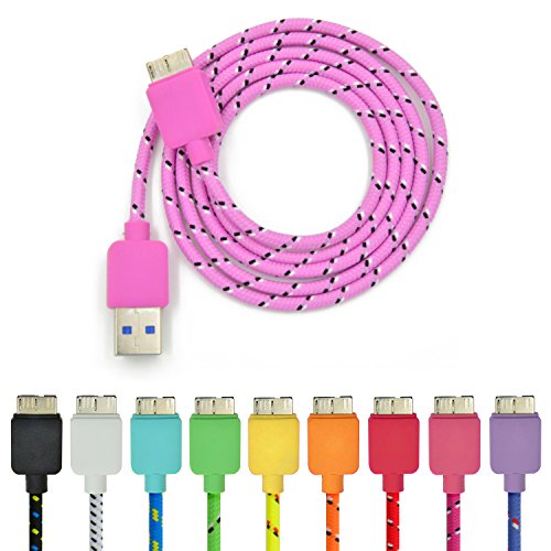 Eversame ES0002 Universal 3 Feet USB 3.0 Micro USB Charging Sync Data Cable for Samsung Galaxy Note 3 N9000, N9005 Galaxy S5 Nokia Lumia 2520 Tablet- Pack of 10