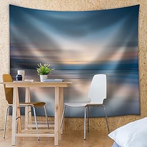 Blurred Out Sunset That is Being Reflected on The Ocean - Fabric Tapestry, Home Decor - 51x60 inches