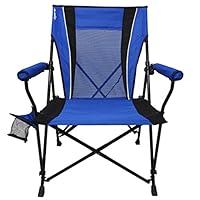 Kijaro Dual Lock Hard Arm Portable Camping and Sports Chair, Maldives Blue