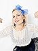 Blulu 4 Sets 80's Lace Headband with Bow for Women 80s Hair Accessories for Halloween Retro 80s Clothing Theme Party(Bright Color)