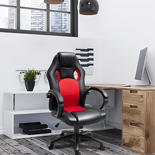 Silla Gamer Red Gaming Chair Polar Aurora Office Chair Leather - Main Image