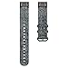 LDFAS Fenix 5S Plus Band, 20mm Premium Woven Nylon Quick Release Easy Fit Watch Strap Compatible for Garmin Fenix 5S/5S Plus/D2 Delta S Smartwatch, Black Charcoal