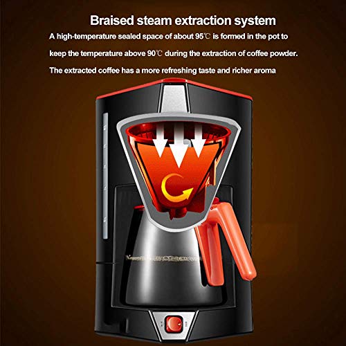Filterkaffeemaschine, 600-W-Kaffeemaschine für Instantkaffee, abwaschbarer Filter, Warmhalte-Tropfschutzfunktion für zu… – Bild 7