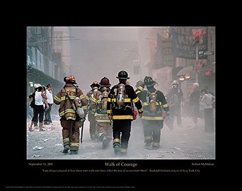 The McMahan Photo Archive 9/11 Firefighter Collectible Walk of Courage  Photograph 8x10 Glossy Art Print