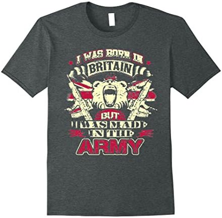 Men's BRITISH ARMY SHIRT Medium Dark Heather