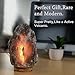 MAYMII·HOME Rare Large (8-13lbs) Natural Grey Gray Balck Himalayan Crystal Salt Table Lamp, Hymilian Sea Salt Night Light Lamps with Touch Dimmer Switch Control,Nightlight,Candle Holders