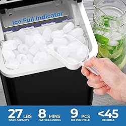 Ice Maker Machine Countertop, 27 lbs in 24