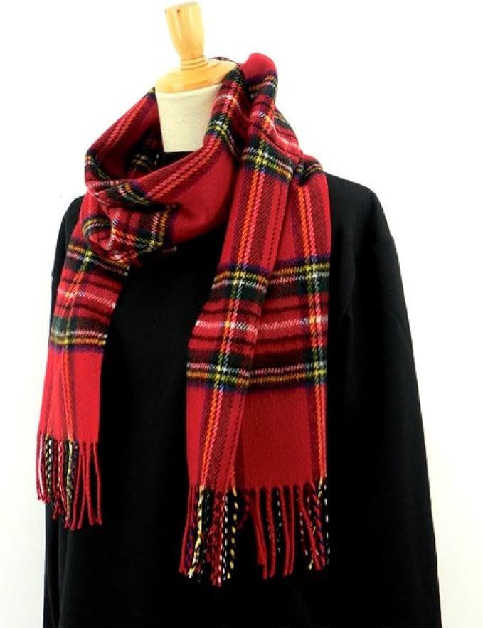 Amazon マフラー チェック 織物チェックマフラーb 国産 メンズ レディース 日本製 赤 ストール マフラー 通販