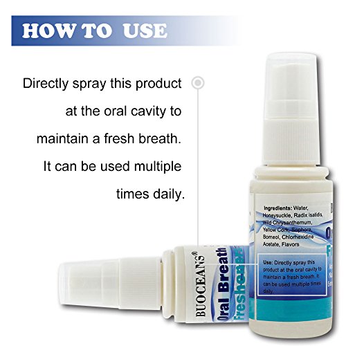 image for BUOCEANS Oral Breath Fresheners, Moisturizing Mouth Spray, Breath Form