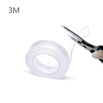 Infilm Wipe Clean Peel Off Clear Adhesive Tape Stick On Glass Metal Kitchen Cabinets Tiles Home Supplies Amazon De Baby