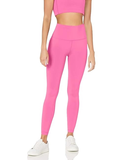 Amazon Essentials Workout Leggings for Women, High-Rise Active Sculpt Athleisure, Available in Plus Size, Bright Pink, X-Large